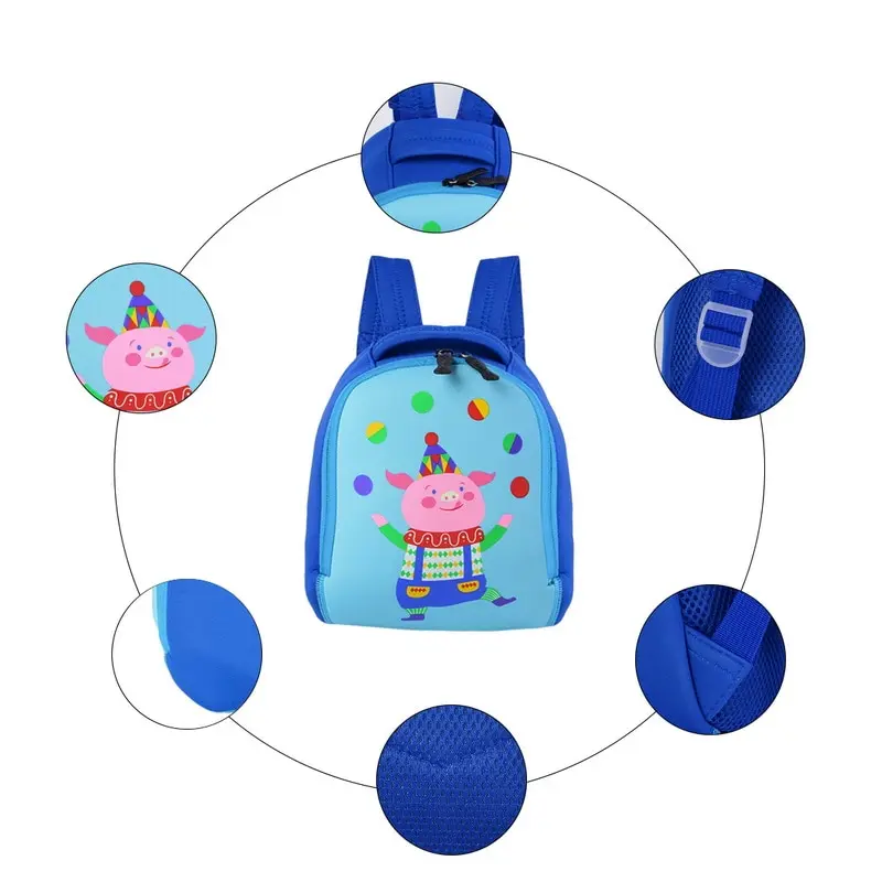 Детский рюкзак с рисунком милых животных дизайнерская сумка для школы и детского