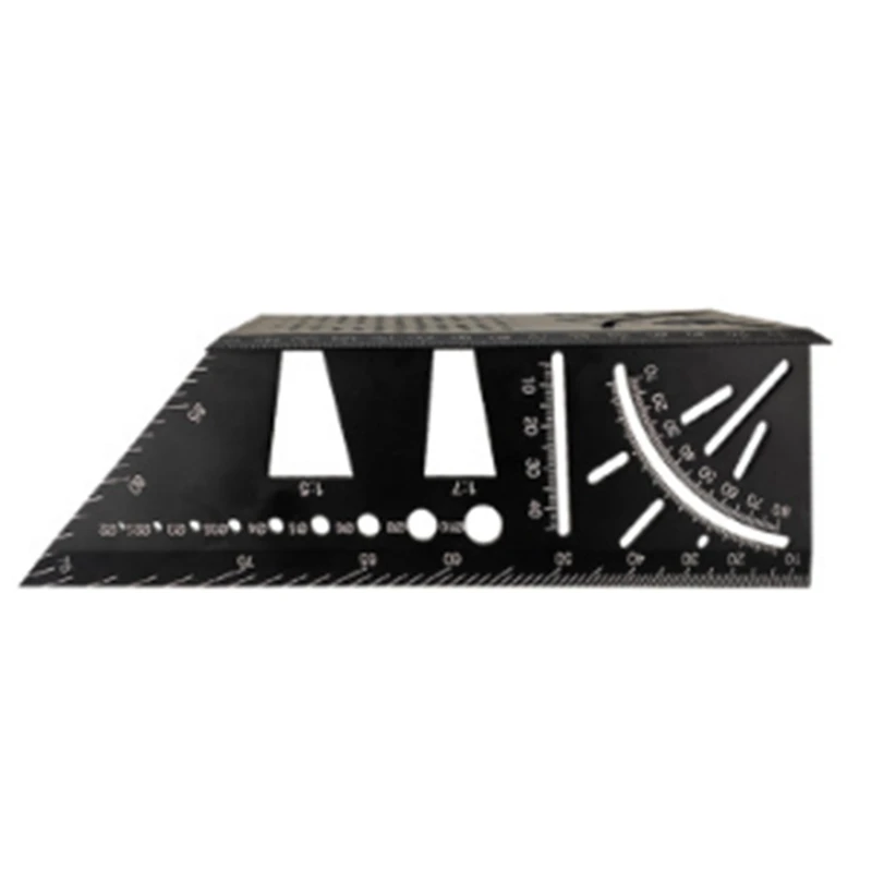 45/90 Degrees Woodworking Multifunctional Square Gauge Angle Protractor over the T-Type Ruler Angle