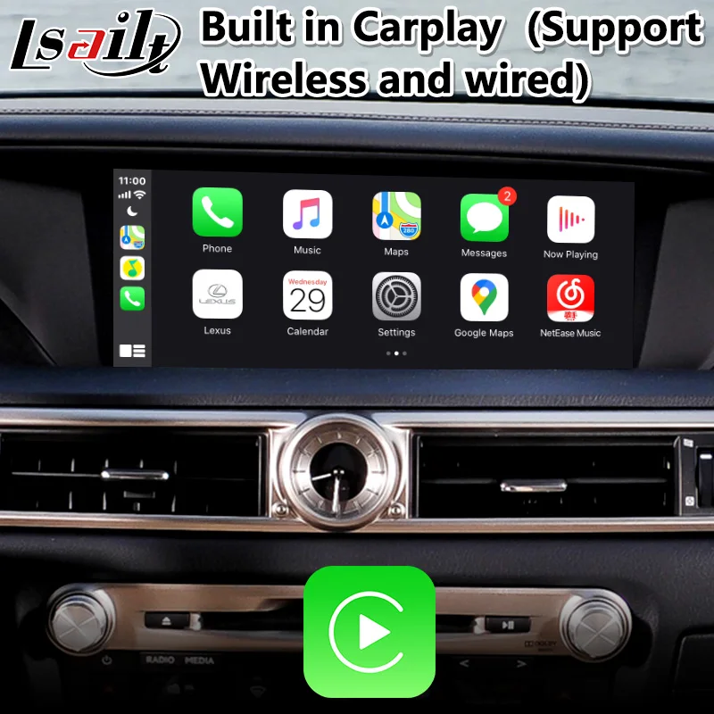 Видеоинтерфейс Lsailt Android Carplay для Lexus GS250 GS с управлением мышью автомобильный GPS