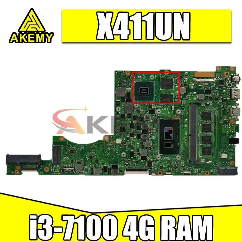 

X411UQ для ASUS X411U X411UA S4200U X411UN X411UR X411URR X411URP x411мкф материнская плата для ноутбука работает в родственнике 4 Гб ОЗУ GT940MX