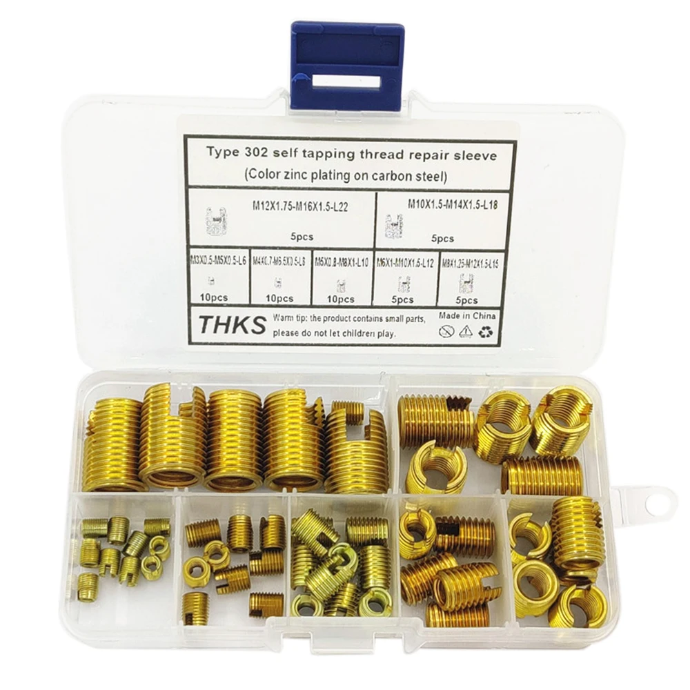 

50 шт., набор резьбовых вставок из углеродистой стали