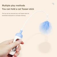 interactive dog cat tumbler swing toys with feather food treat ball toy pet shaking leakage slow food feeder