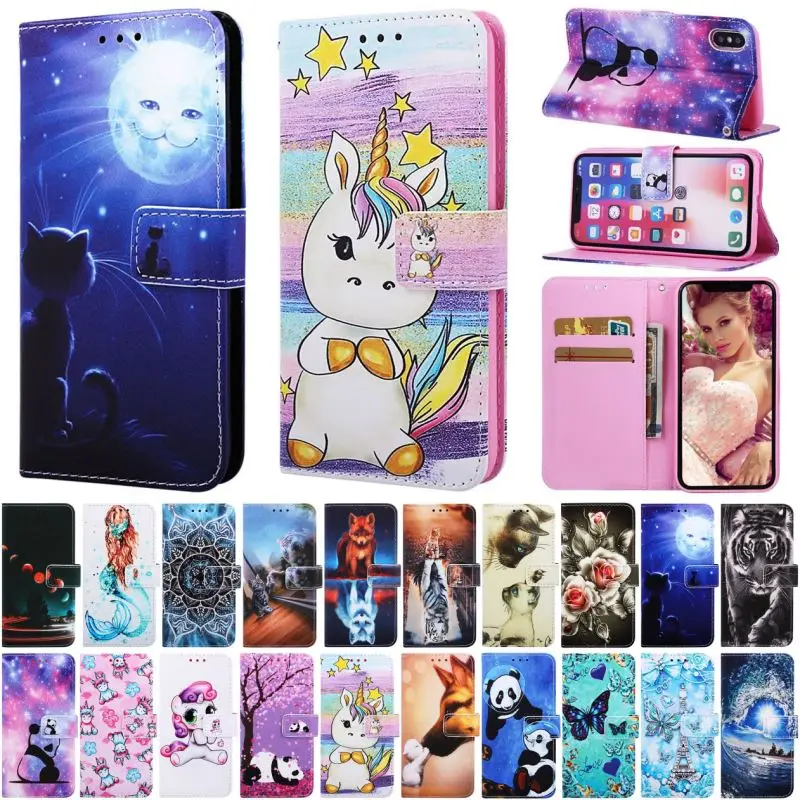 Роскошный Винтажный чехол для телефона Apple iPhone 11 Pro Max X XS Max XR 5 5S 6 6S 7 8 Plus кожаный бумажник откидная крышка Coque D03D