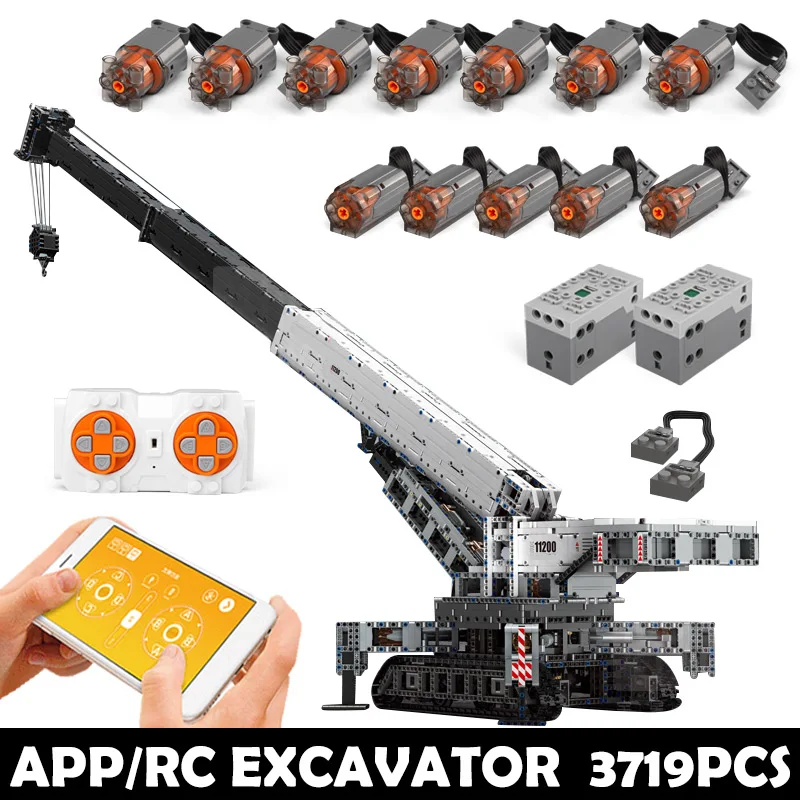 Новый MOC RC электрический кран LTM11200 совместимая моторная техника строительные