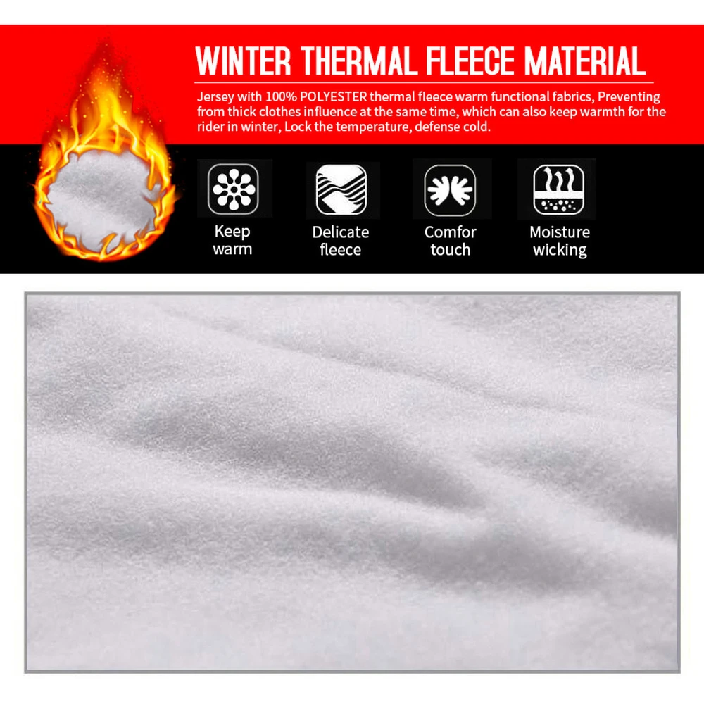 

Cycling Sets Winter Wool Jersey Elasticity Bib Shorts Gel Pad Fashion Maillot Road Bike Uniforms Polyester Comfort Anti Shrink