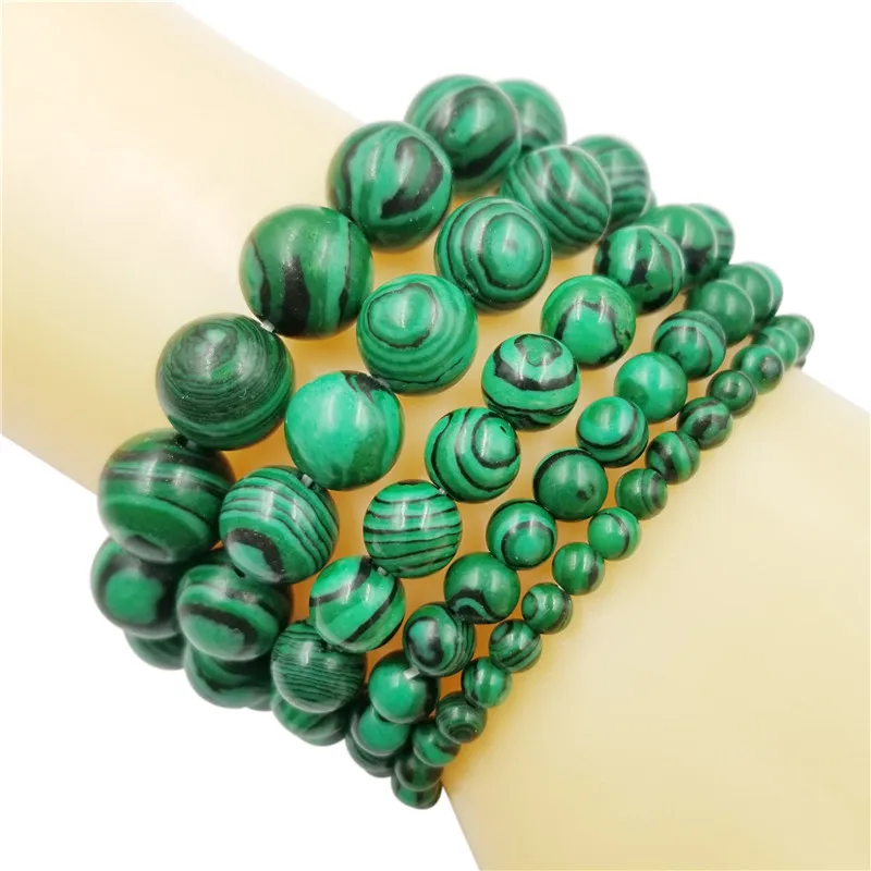 1 шт. изысканный эластичный Круглый браслет из натурального камня уникальный