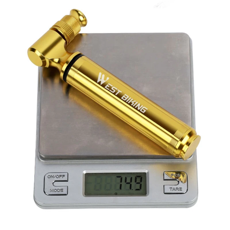 

WEST BIKING 160Psi High Pressure Cycling Hand Pump Tire Inflator Bike Accessories Aluminum Alloy Portable Mini Bicycle Air Pump