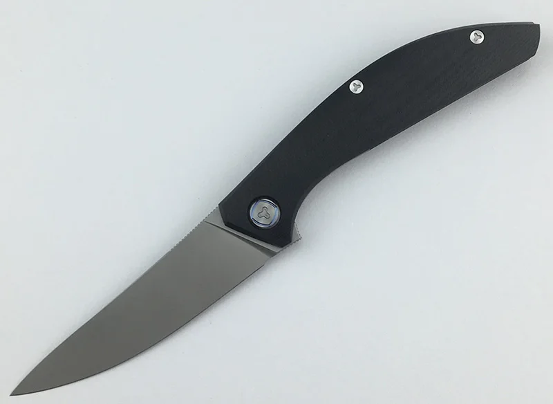 GREEN THORN SIGMA Flipper folding knife D2 blade Titanium+ G10 steel handle outdoor camping kitchen fruit knife EDC tool