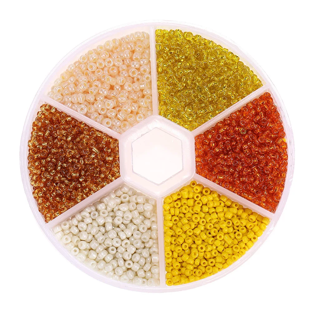 

2mm Glass Small Beads for Jewelry Making Components Round Beads Round Box Set Bracelet Necklace Making Components DIY Beads