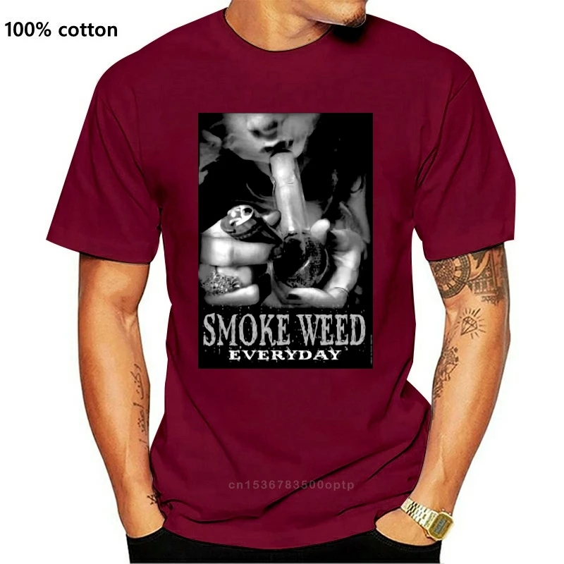 

New Smoke Weed Girl T Shirt Drug Designer Fashion Rave Sexy Club Wear Tee Top Men Cool Tees Tops