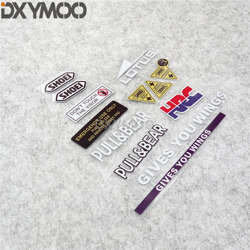 Автомобильный Стайлинг виниловая лента гоночный шлем козырек наклейка на