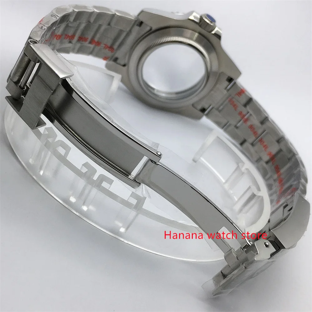 Браслет из нержавеющей стали 904L с сапфировым стеклом 40 мм подходит для ETA2836 NH35 NH36