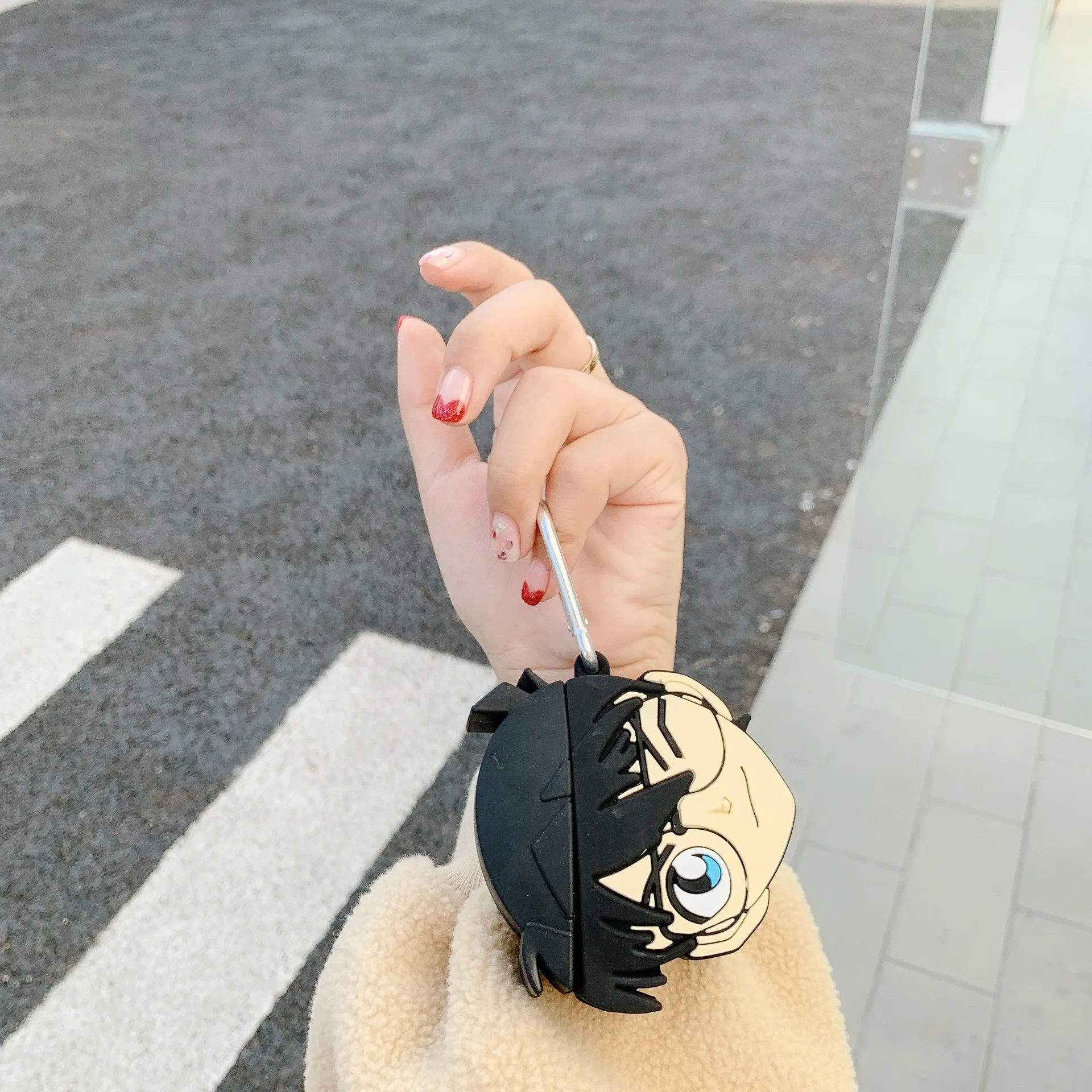 Мягкие силиконовые чехлы для беспроводных наушников 3D с аниме детективом