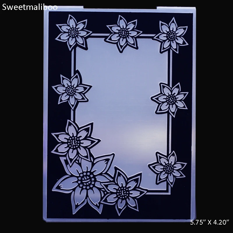 Цветочная рамка кружевная тисненая папка пластиковая ручная работа фотоальбом