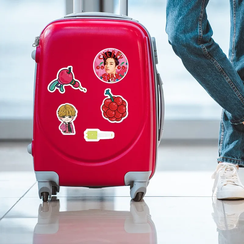 

62Pcs/Set DIY Stationery Stickers For Kpop NCT127 Adhesive Photo Luggage Laptop Notebook Decorative Stickers For Fans Collection