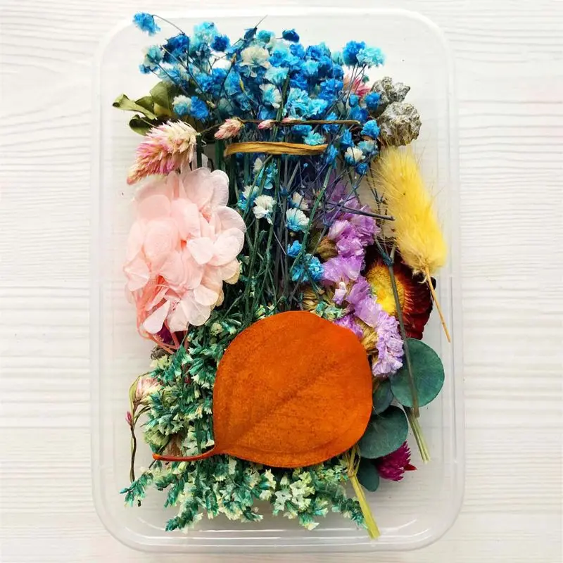 1 коробка прозрачный эпоксидный наполнитель для сухих цветов смешанные наклейки