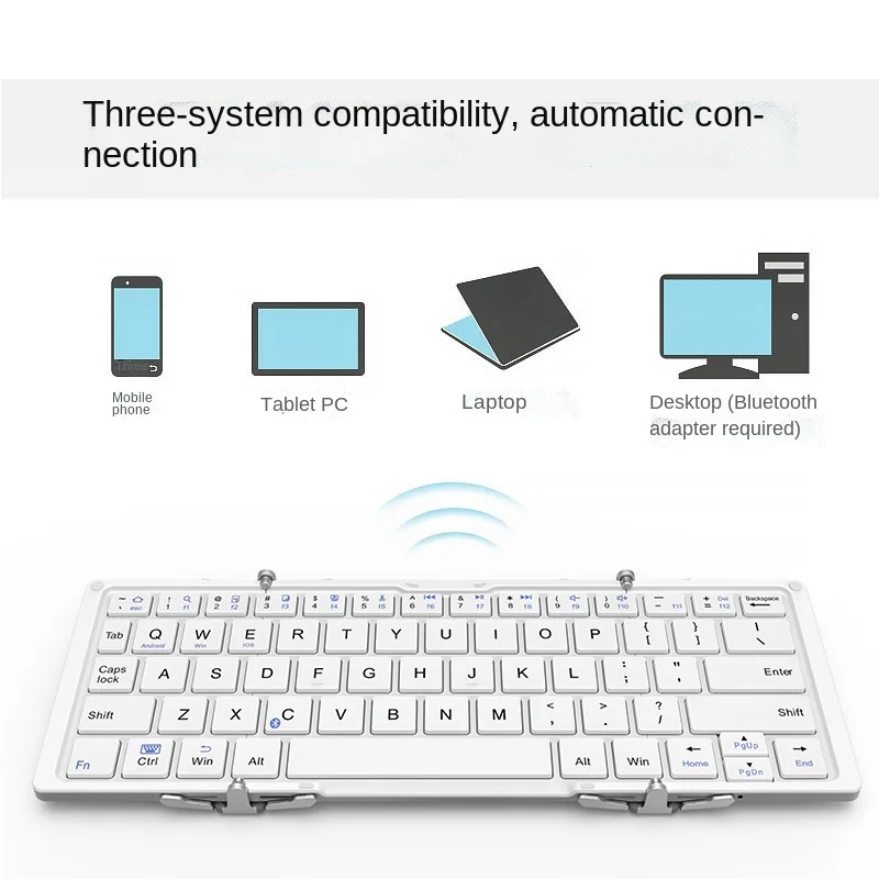 Bluetooth-клавиатура BOW HB066 Складная беспроводная для iOS/Android/Windows/ПК/планшета - купить