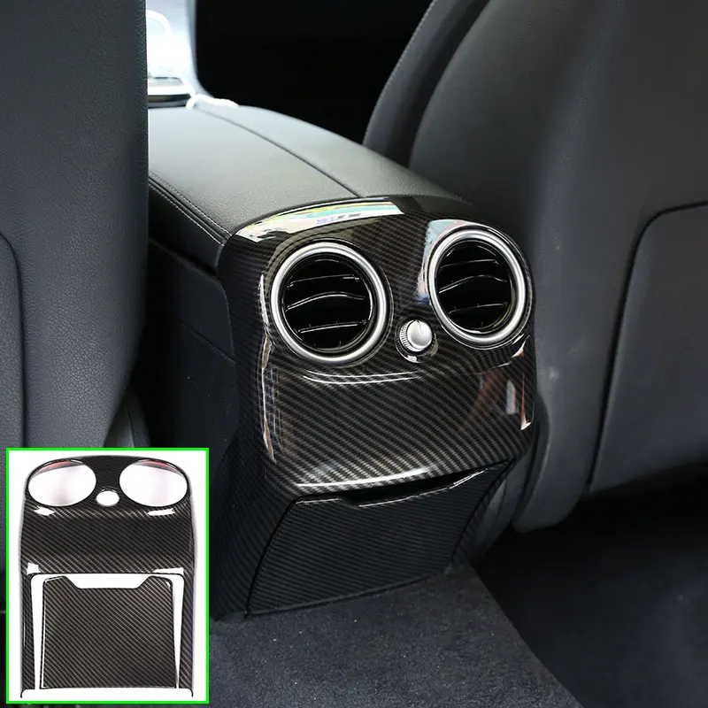 2pcs For Mercedes Benz C Class W205 C-Class 2015-2018 Car Accessories ABS Rear Air Conditioning Vent Cover Trim | Автомобили и