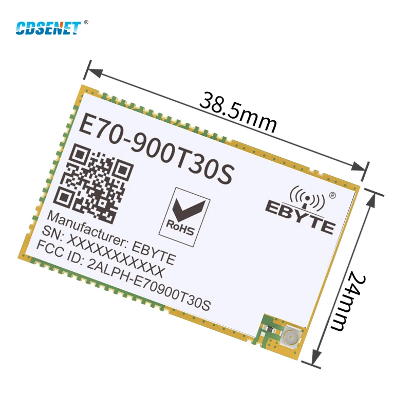 CC1310 868MHz 915MHz ModBus High-speed Continuous Transmission E70-900T30S 30dBm RF Wireless Transceiver Module IPEX/stamp hole