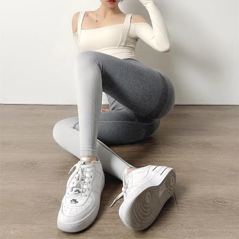 Женские леггинсы для фитнеса с высокой талией и эффектом пуш-ап | Женская одежда