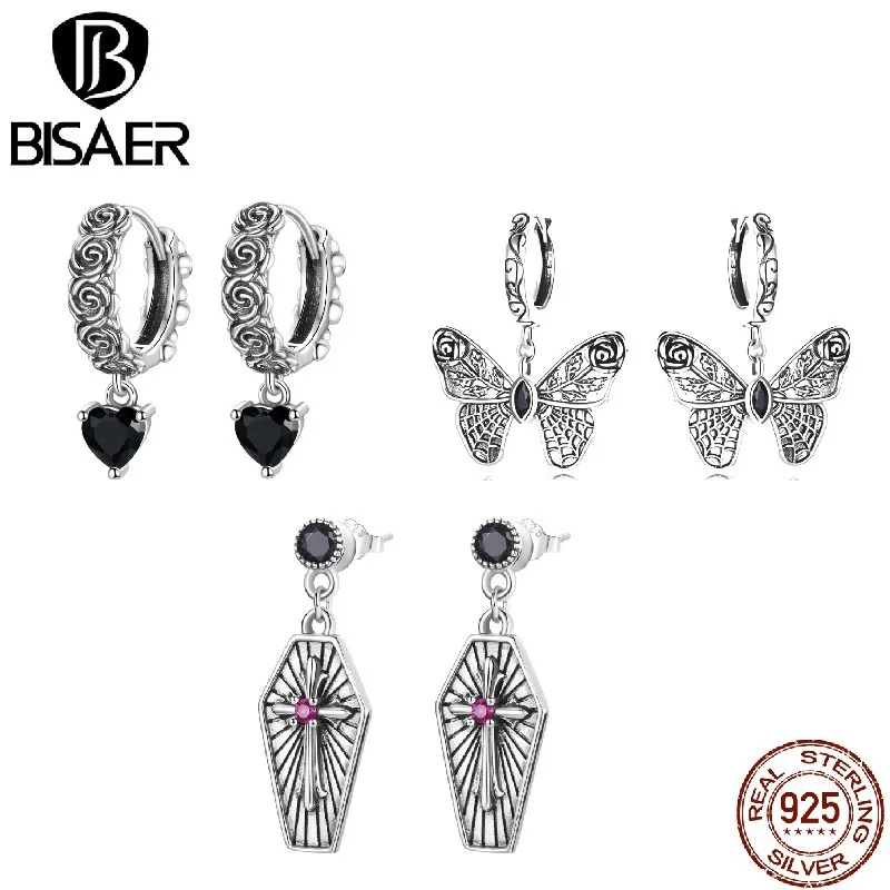 

Женские винтажные серьги-подвески из серебра 925 пробы