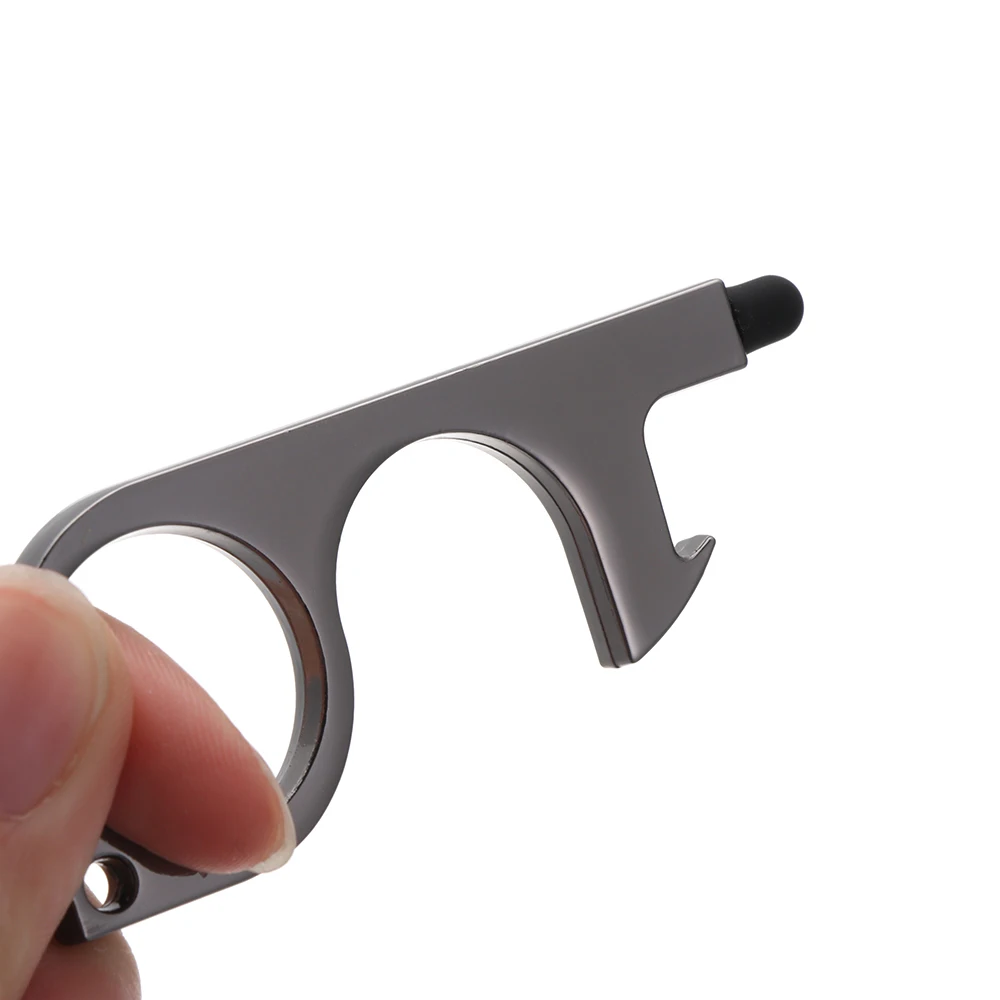 Portable Clean Key Door Opener Handheld Brass EDC Keychain No Touch Elevator Button Non-Contact Tool | Инструменты