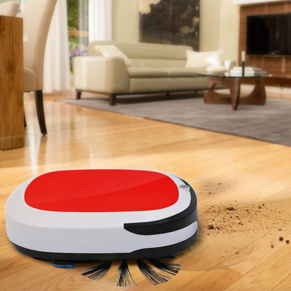 Умный робот-пылесос 2000PA перезаряжаемый 3 в 1 сухая и влажная подметальная машина