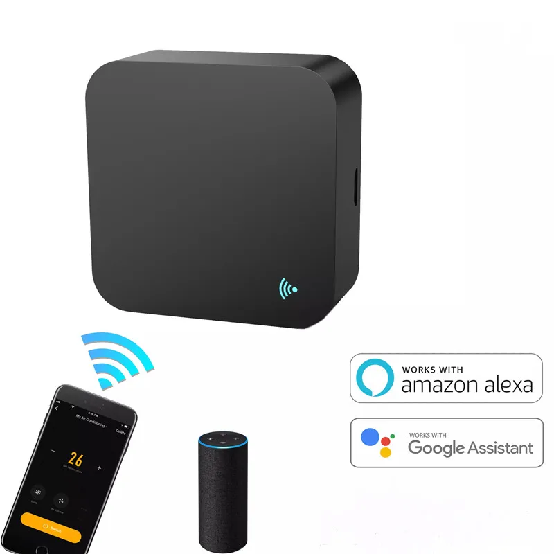 

Tuya Smart Wifi Ir Remote Control with Temperature and Humidity Sensor for Air Conditioner Tv Dvd Ac Work with Alexa Google Home