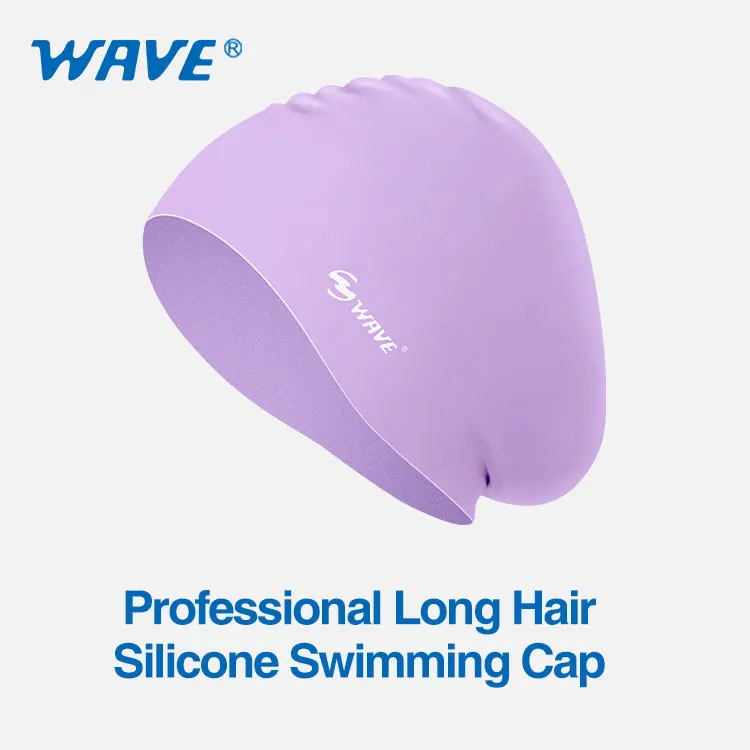 

Funny silicone long hair swimming cap women waterproof diving man adults girl swim caps for women