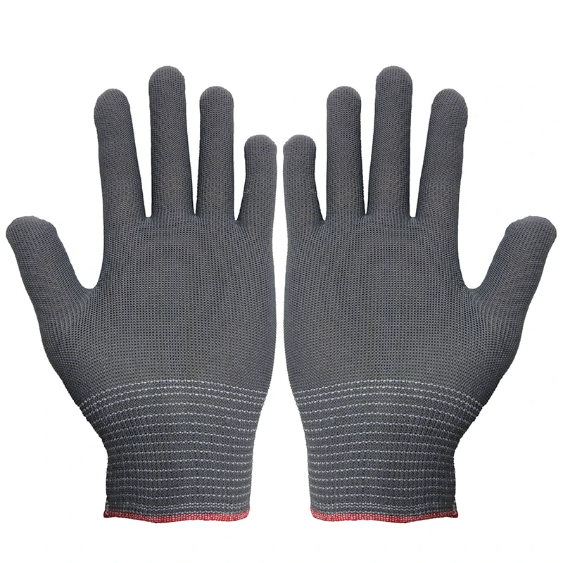 

1 Pairs Antistatic Work Gloves Women Men Nylon Guantes Breathable Anti-skid Thin Gloves Knit Labor Protection Gardening Gloves