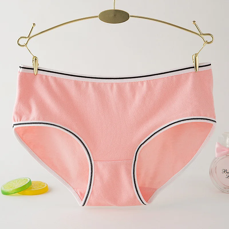 1 шт./лот женские хлопковые трусы с низкой посадкой мягкие дышащие трусики
