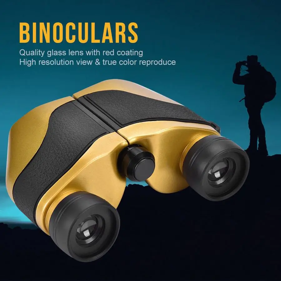 Водонепроницаемый телескоп 8x21 бинокль со светодиодной подсветкой светодиодный