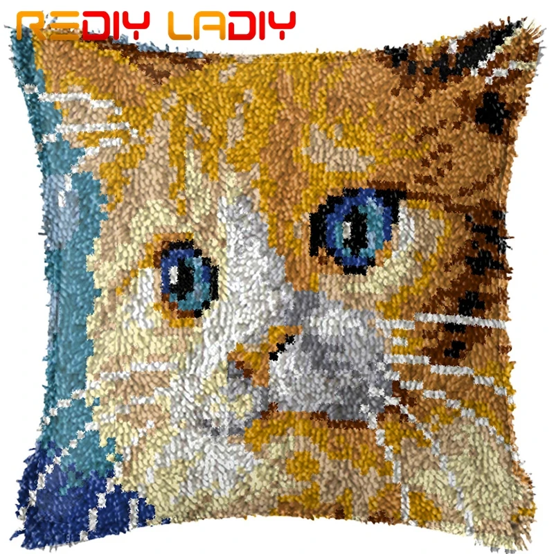 Крюк с защелкой Наборы сделать свой собственный подушки голубыми глазами и