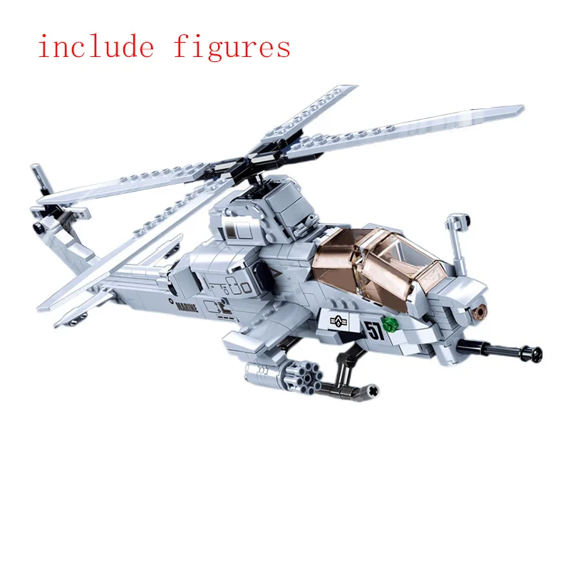 

Sluban 0838 Constructor Fit Super Hornet Fighter Gunship Helicopter Motorcycle Building Blocks Bricks Toys For Children 482 pcs