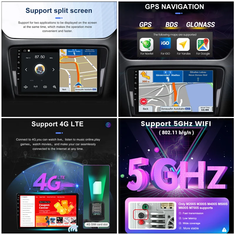 8G + 128G IPS Carplay Android 11 автомобильный радиоприемник мультимедийный видеоплеер