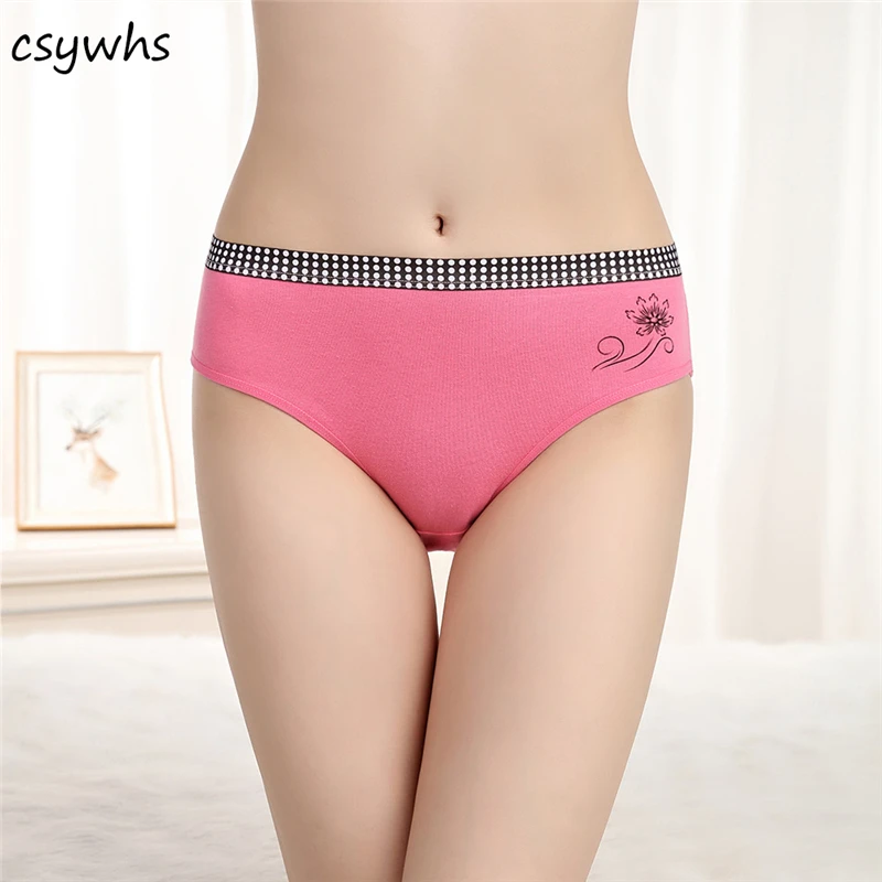 CSYWHS 4 шт. трусики партия большие размеры женские хлопковые трусы с высокой