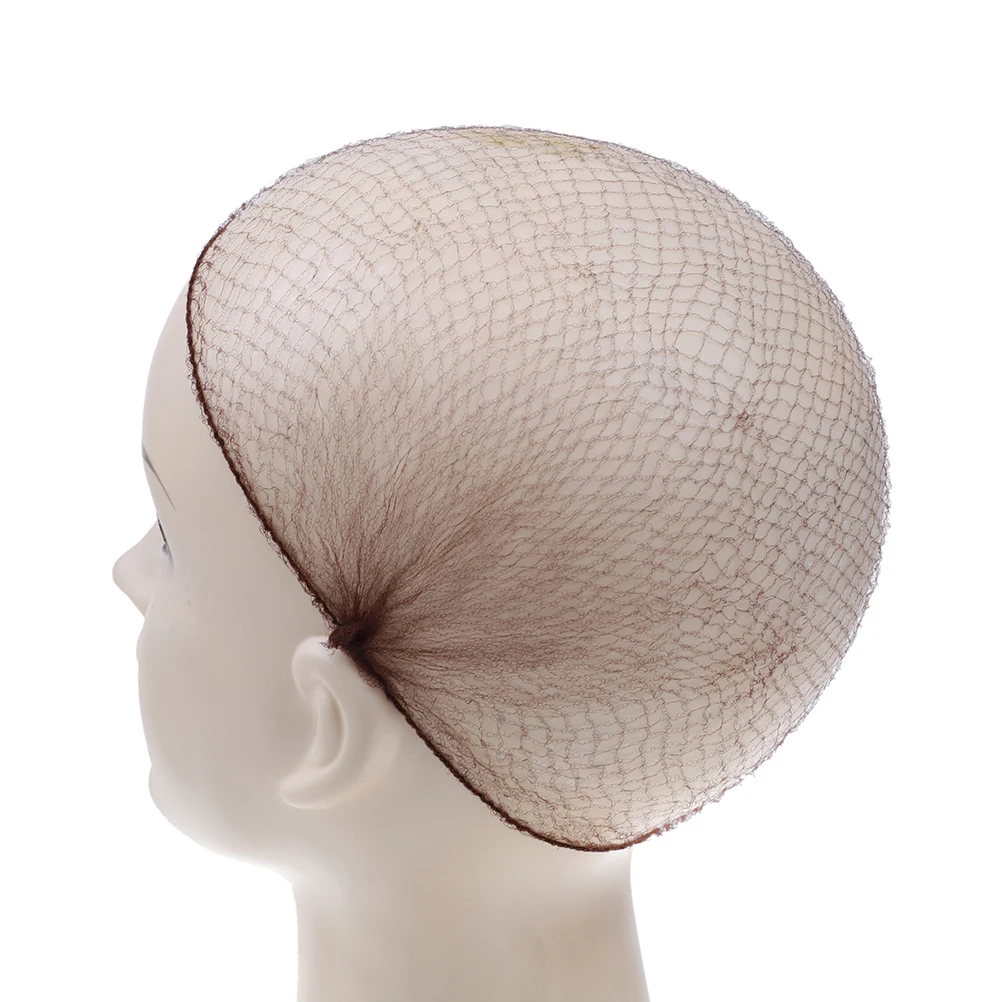 

50Pcs/lot Hair Styling Hairnet Coffee Hair Nets Invisible Elastic Edge Mesh Soft Line For Dancing Sporting Hair Net Wigs Weaving