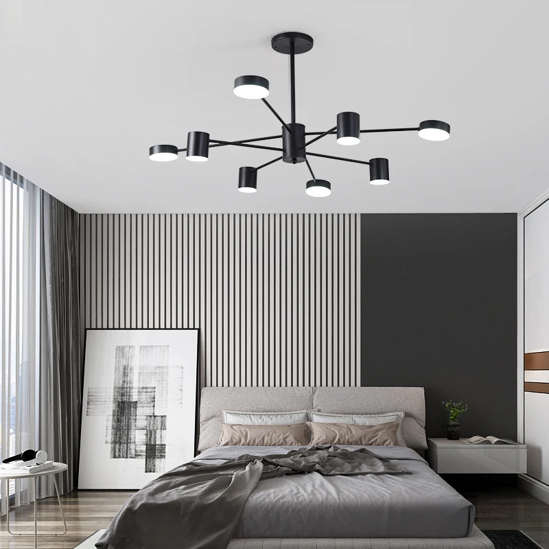 Современная светодиодная люстра акриловые круглые потолочные светильники