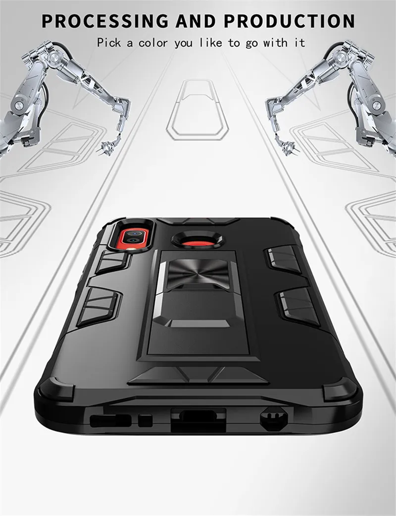 

For Samsung Galaxy A20 A30 A40 A50 A70 Case Magnet Car Ring built in kickstand Case for A20E A10E A10S A20S A30S A50S A70S
