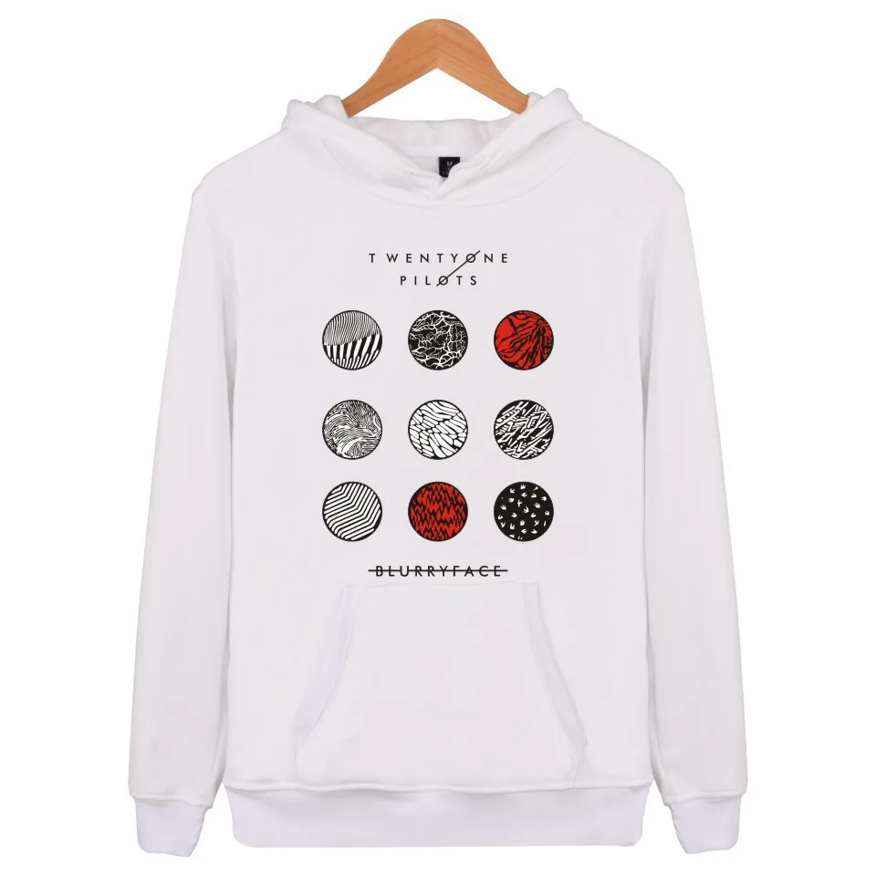Толстовка мужская с капюшоном Twenty one pilots Модный свитшот в стиле Харадзюку костюм