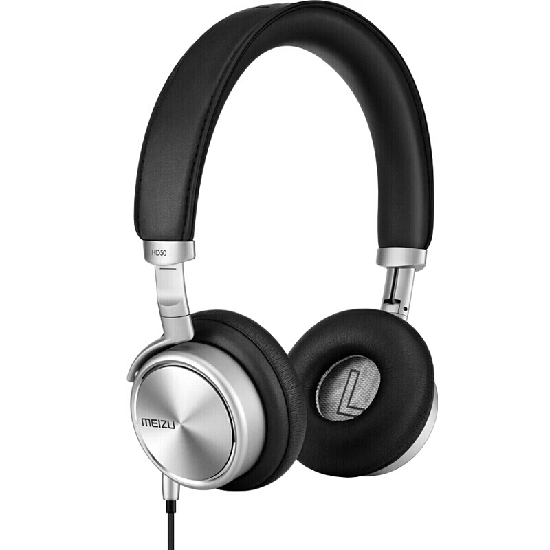 Meizu HD50 оголовье Hi-Fi стерео Бас Музыкальная гарнитура корпус из алюминиевого сплава наушники с низким искажением с микрофоном для iPhone