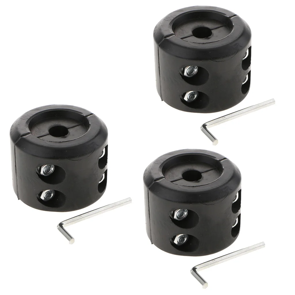 3X Black Winch Cable Hook Stopper Rubber Rope Line Saver for ATV UTV Vehicle 1/2 inches Opening Diameter Perfect Fit | Автомобили и