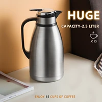 thermos pot large capacity 304 stainless steel boiling water bottle vacuum flask water coffee tea pot for home outdoor 2 5l 3l