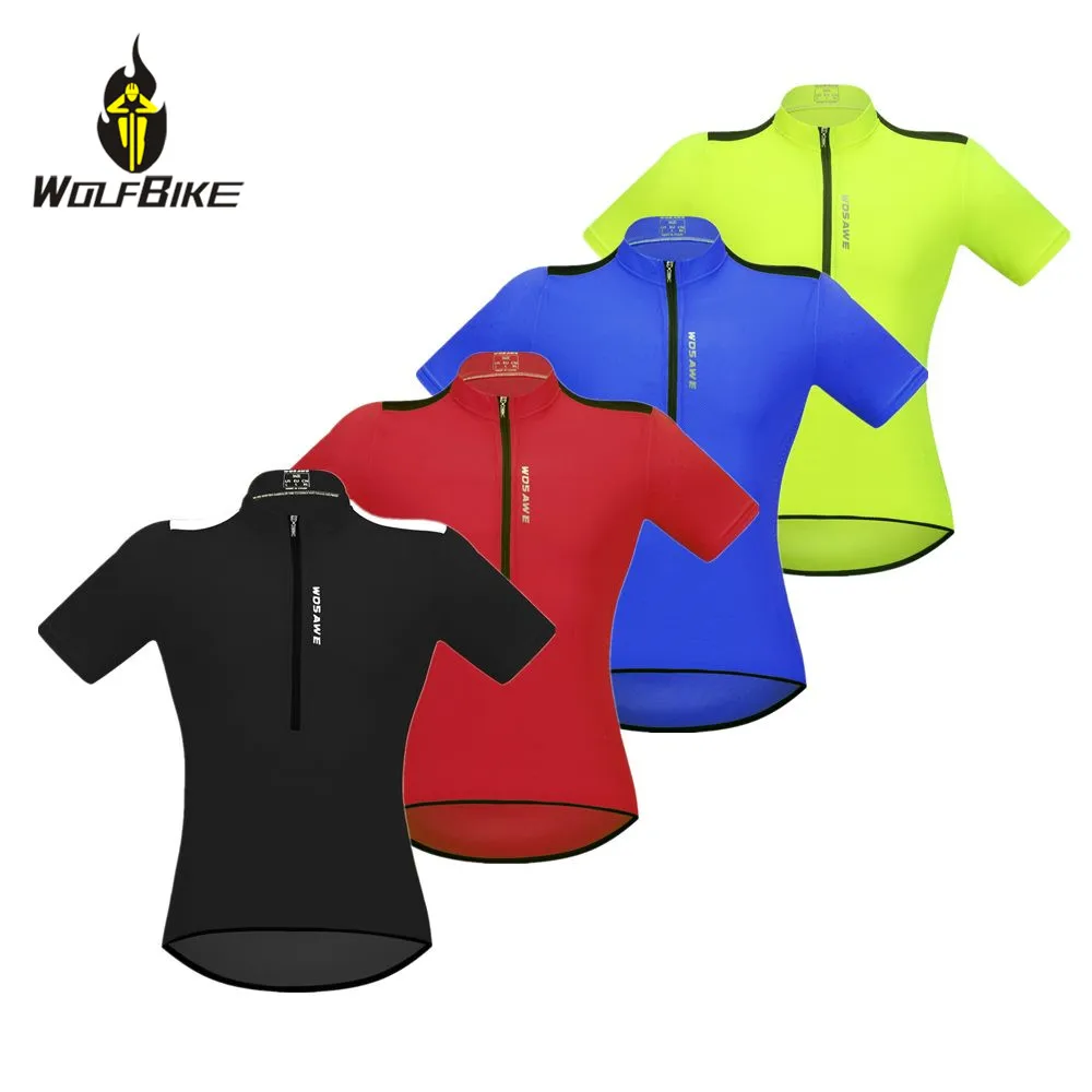 Вело Джерси WOSAWE с коротким рукавом мягкие быстросохнущие топы для горных