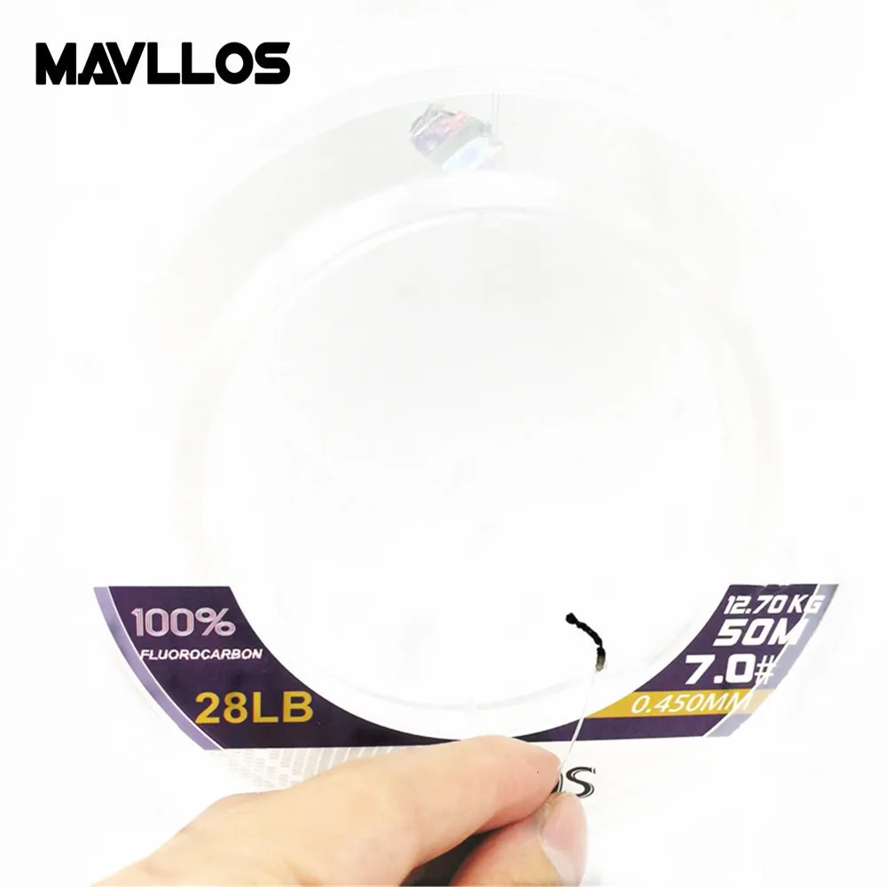 Mavllos японская леска из углеродного волокна Мононить для ловли нахлыстом 50 м 100 Leader
