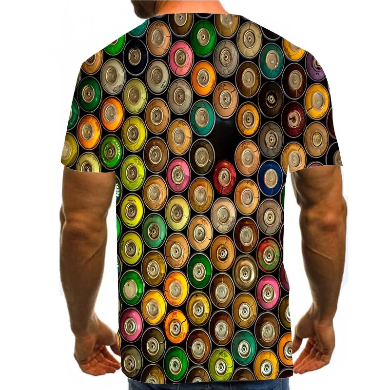 

Men's Rainbow Shirt 3D Print T-Shirt Summer Graphic Tees Pattern Tops