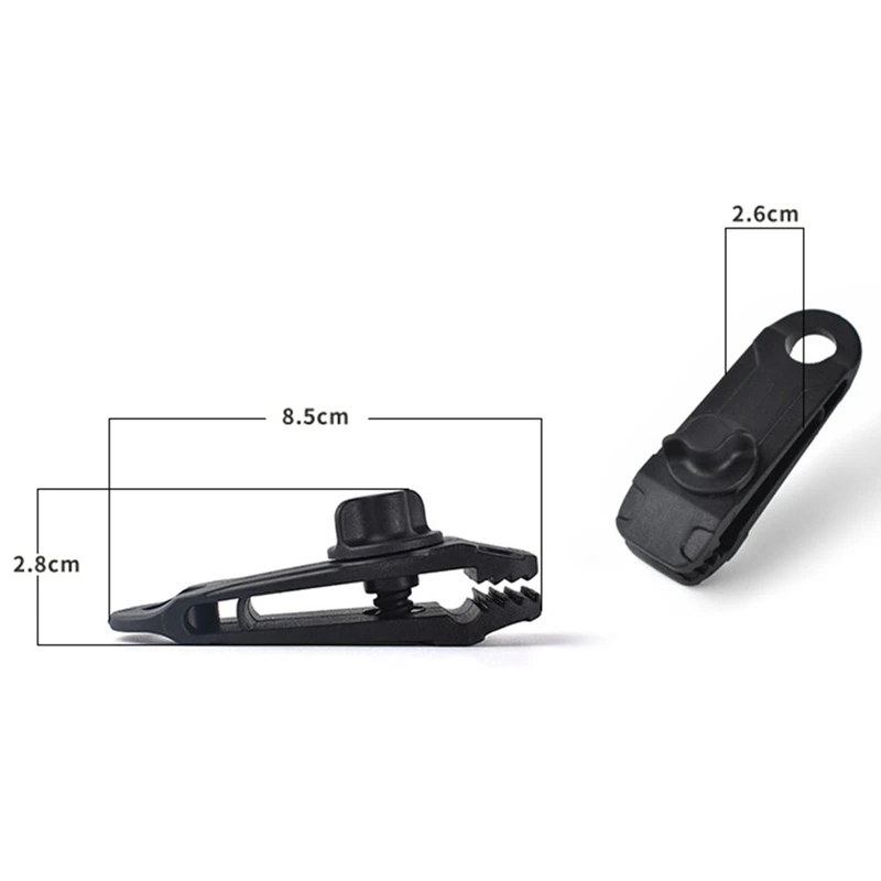 

10pcs Clips Heavy Duty High Quality Durable Premium Lock Grip Awning Clamp for Canopies Camping Tarps Caravan