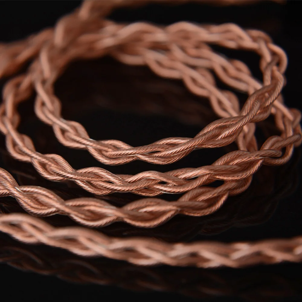 NiceHCK 4 Core 4N OFHC высокой чистоты провод из бескислородной Медь кабель 3 5/2 5/4 мм MMCX/2Pin