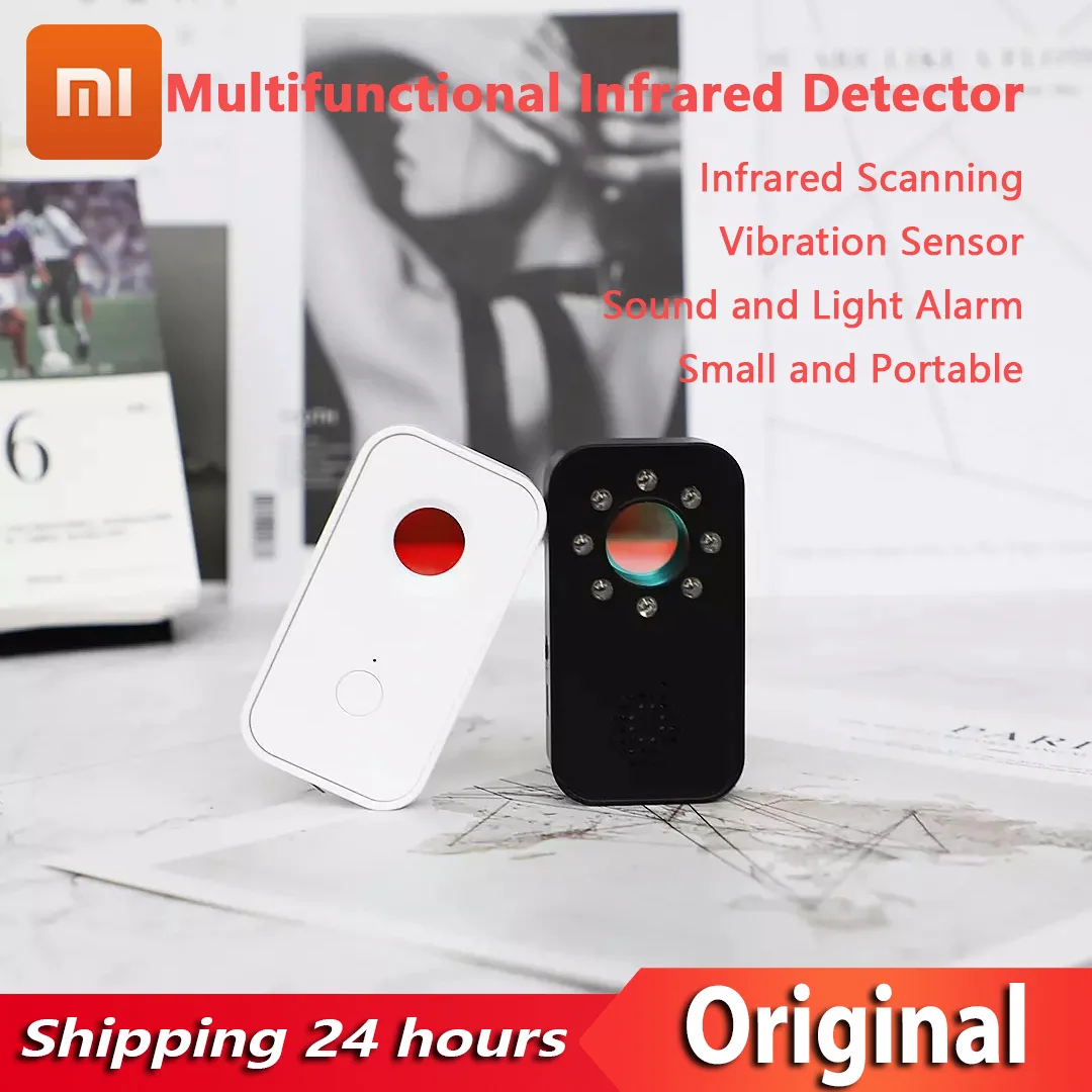 

YOUPIN Smoovie Multifunctional Infrared Detector Portable Pinhole Camera Infrared Scanner Sound Light Alarm ABS Camera Detector