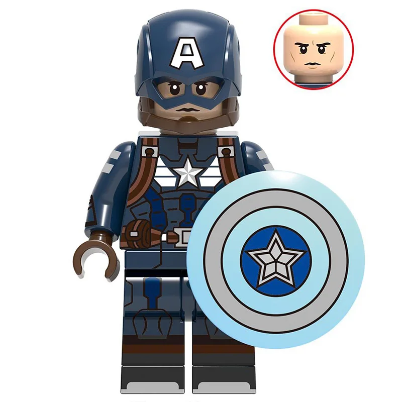 Одиночная продажа Мстители 4 костюм Капитан Америка Стив Роджерс миньфиг Marvel